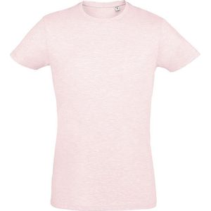 SOLS Heren Regent Slim Fit T-Shirt met korte mouwen (Heide Roze)