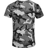 SOLS - Camo T-Shirt - Grijze Camo - Heren - Korte Mouwen