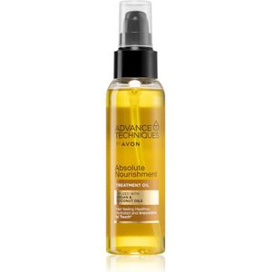 Avon Advance Techniques Absolute Nourishment Voedende Haarolie  met Arganolie met Kokosolie 100 ml