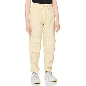 Unique 21 Dames perzikhuid pocket detail joggingbroek trainingsbroek, Crème, 36