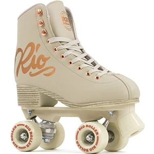 Rio Roller Quad Skates Rolschaatsen, Volwassenen Unisex, Roze (Rose Cream), 40.5