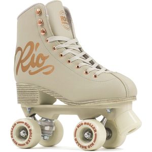 Rio Roller Quad Skates voor volwassenen, uniseks, roze crème, 42