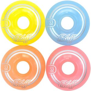 Skateboardwielen pastel 53mm (set van vier)