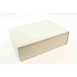 RS PRO Schelpbehuizing, Beige, ABS, 75 x 180 x 250mm (Huisvesting), Elektronica benodigdheden + Behuizing, Beige