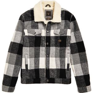 Superdry - Highwayman Wool Sherpa Trucker Jas - Met Sherpa