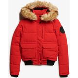 Superdry - Everest Bomberjack - Zwart - 100% Polyester - Afneembare Capuchon