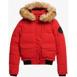 Superdry - Everest Bomberjack - Zwart - 100% Polyester - Afneembare Capuchon