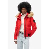 Superdry - Everest Bomberjack - Zwart - 100% Polyester - Afneembare Capuchon