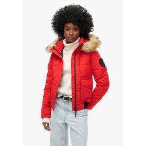 Superdry - Everest Bomberjack - Zwart - 100% Polyester - Afneembare Capuchon