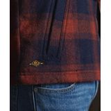 Superdry - Hunting Wool Overshirt - Blauw - Wol