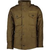 Waxed Field Deck Jacket - Groen - Katoen - Drie Externe Zakken