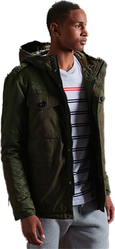 Superdry - Corporal Field - Jas - Geïnspireerd op Militaire Kleding - Volledig Gevoerd