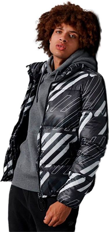 Superdry - Sportstyle Puffer Jas - Grijs - Tussenjas