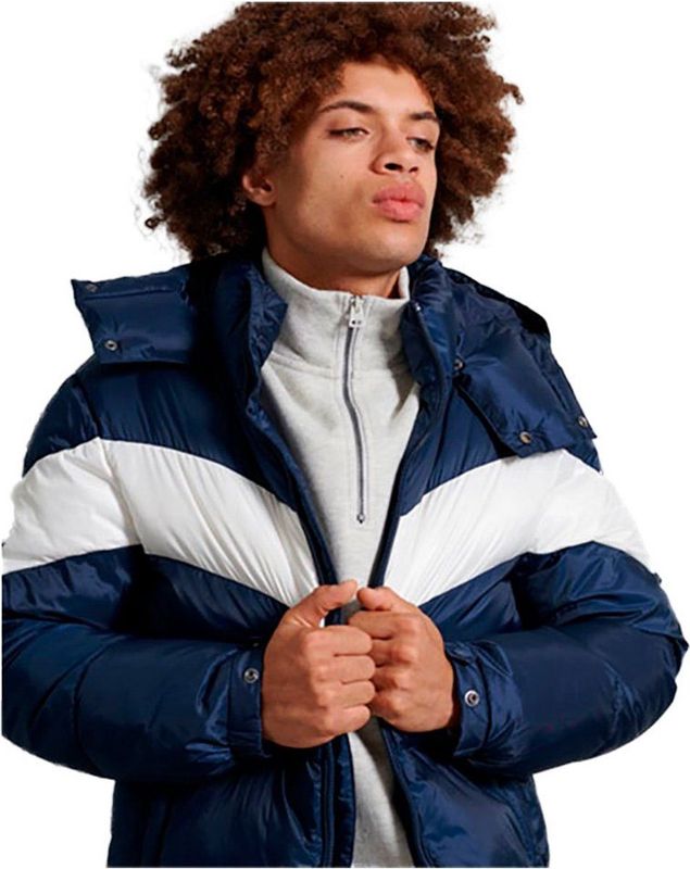 Superdry - Stratus - Gewatteerde Jas - Blauw - Polyester