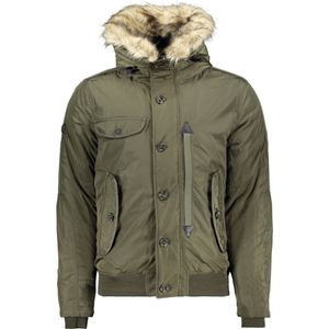 Superdry - Chinook Rescue - Bomberjack - Zwart - Met Afneembare Imitatiebont Rand