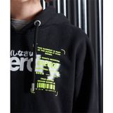 Superdry - Super 5 Deconstruct Hoodie - Zwart - Dames