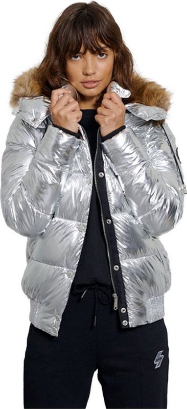 Toya - Bomberjack - Metallic - Imitatiebont - Gerecycled Polyester