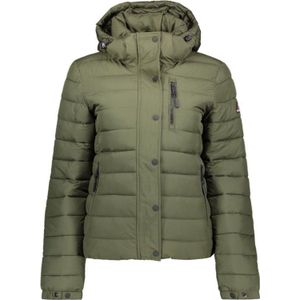 Superdry - Classic Fuji - Puffer Jacket - Zwart - Met Capuchon