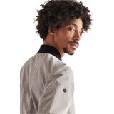 Superdry - Moody Ripstop Bomber Jas - Grijs - Katoen/Polyester