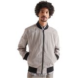 Superdry - Moody Ripstop Bomber Jas - Grijs - Katoen/Polyester
