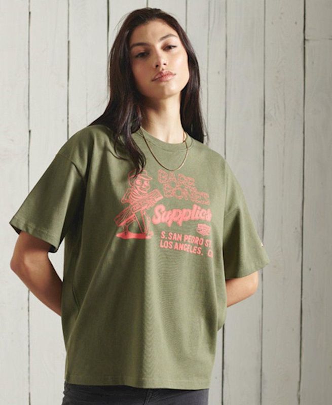 Superdry - Workwear - T-shirt - Oversized - 100% Katoen