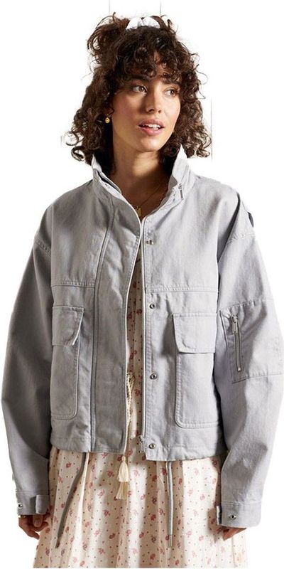 Superdry - Bora - Tussenjas - Dames - Cropped - Met Verstelbare Capuchon