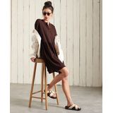 Superdry - Damesjurk - Jersey - Lange Mouwen - Geruite Rok
