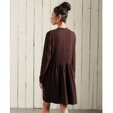Superdry - Damesjurk - Jersey - Lange Mouwen - Geruite Rok