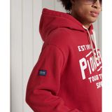 Heritage - Mountain Graphic Hoodie - Groen - Katoen/Polyester