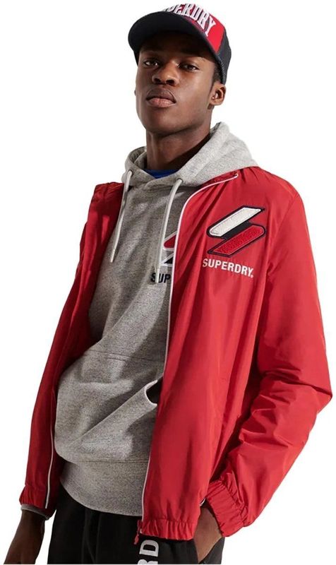 Superdry - Track - Tussenjas - Relaxed Fit - Zwart