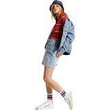 Superdry - Denim Mini Rok - Blauw - Katoen