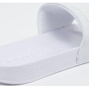 Superdry High Build - Logo Pool Slide Dames Slippers - Optic