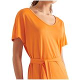 Kleed - Mini - Zwart - 32% Polyester 68% Modaal - Loose Fit