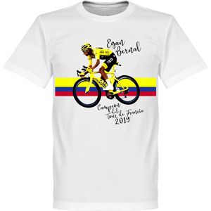 Egan Bernal T-Shirt - Wit - M