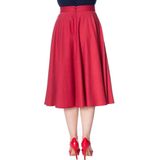 Banned Retro - Di Di - Swing Rok - Bordeauxrood