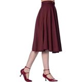 Banned Retro - Di Di - Swing Rok - Bordeauxrood