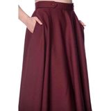 Banned Retro - Di Di - Swing Rok - Bordeauxrood