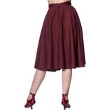Banned Retro - Di Di - Swing Rok - Bordeauxrood