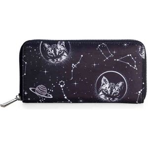 Banned - SPACE CAT Dames portemonnee - Zwart