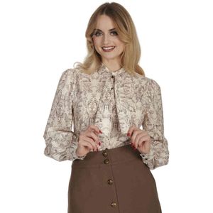 Blouse dames - Banned Retro - Creme