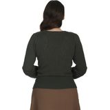 Banned - Ruth - Gebreide Trui - Olijfgroen