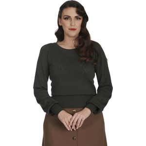 Banned - Ruth - Gebreide Trui - Olijfgroen