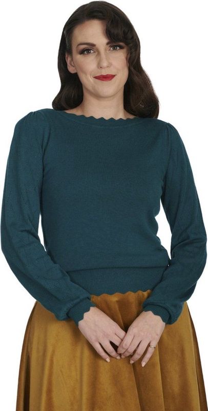 Trui dames - Banned Retro - Groen/Donkergroen