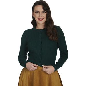 Banned - Sylvia Cardigan - Groen - Kabelvest