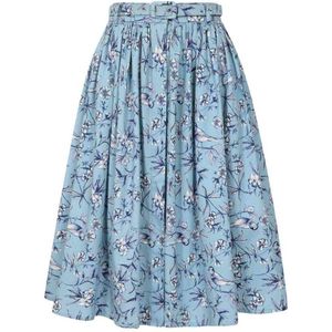Banned - Mila Toile Swing Rok - XL - Blauw