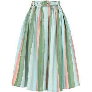 Banned - Mila Lollipop Stripes Swing Rok - 2XL - Multicolours