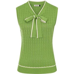 Banned - Tina Anchor Ahoy Mouwloze top - L - Groen