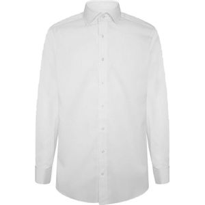 Hackett Londonvoor mannen. HM308676 Pinpoint shirt wit (XS), Casual, Katoen, Lange mouwen
