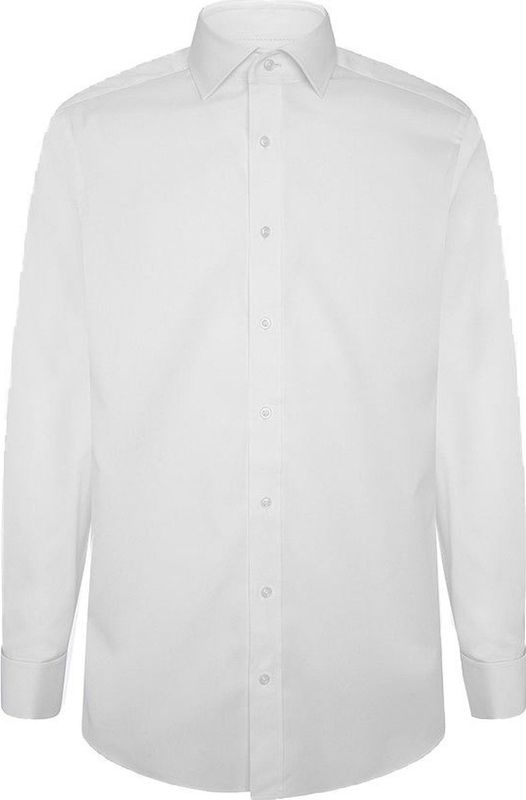 Hackett Londonvoor mannen. HM308676 Pinpoint shirt wit (XS), Casual, Katoen, Lange mouwen