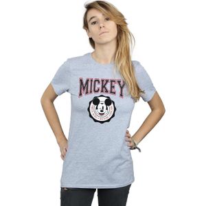 Li-cense Disney dames mickey mouse new york seal cotton boyfriend t-shirt